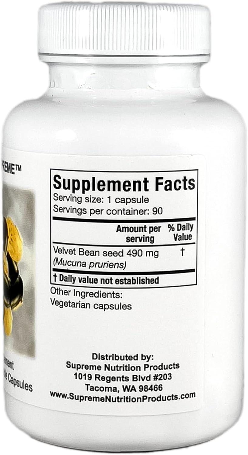 SUPREME NUTRITION - Supreme Nutrition Mucuna Supreme 90 Capsulas - The Red Vitamin MX - Suplementos Alimenticios - {{ shop.shopifyCountryName }}