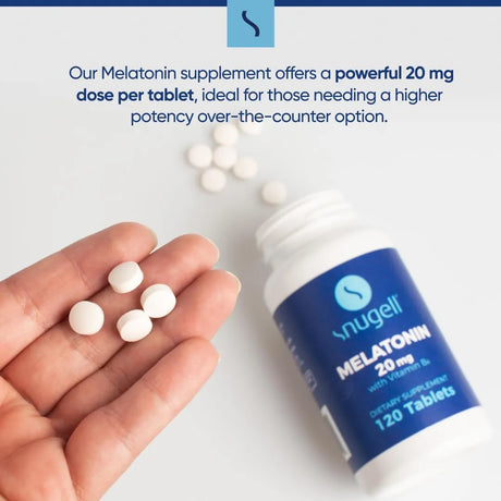 SNUGELL - Snugell Melatonin 20Mg. 120 Tabletas 2 Pack - The Red Vitamin MX - Suplementos Alimenticios - {{ shop.shopifyCountryName }}