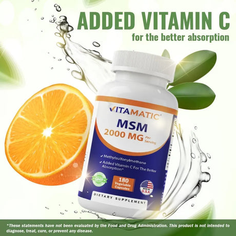 VITAMATIC - Vitamatic MSM 2000Mg. 180 Capsulas - The Red Vitamin MX - Suplementos Alimenticios - {{ shop.shopifyCountryName }}