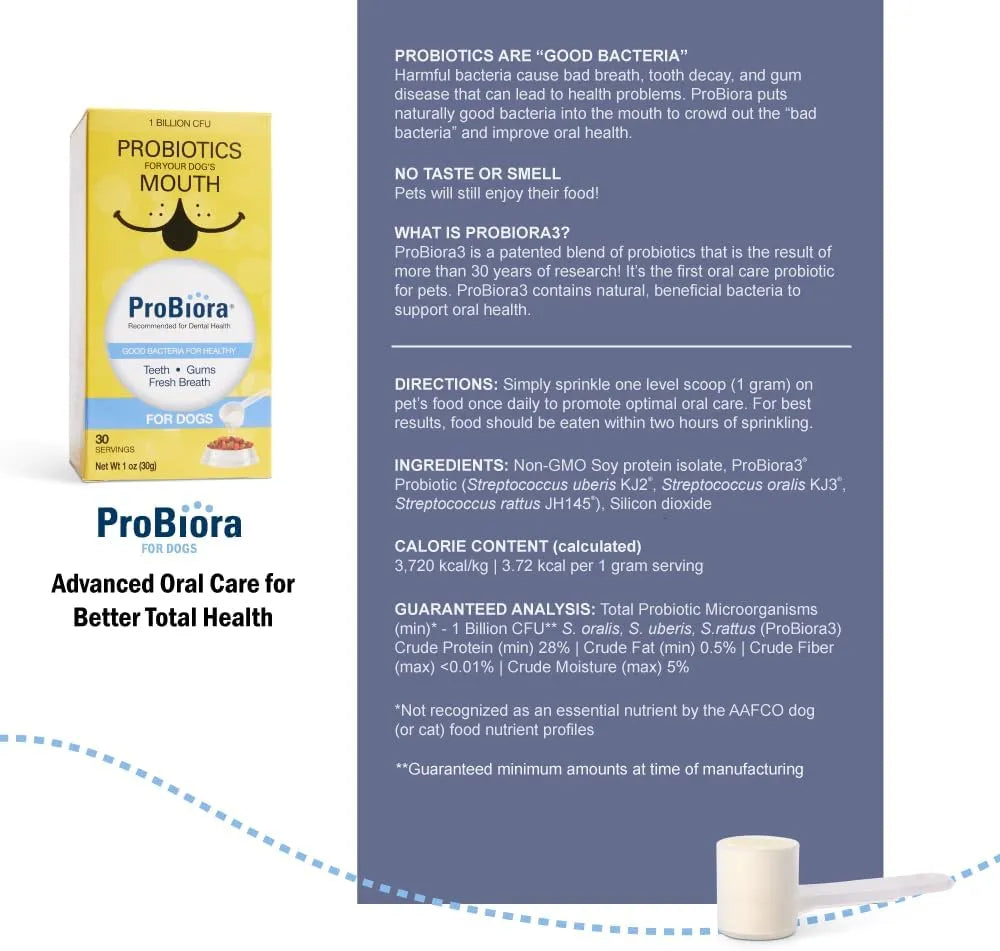 PROBIORA - ProBiora Health Dog Probiotic Supplement 30 Servicios 30Gr. 2 Pack - The Red Vitamin MX - Probióticos Para Perros - {{ shop.shopifyCountryName }}