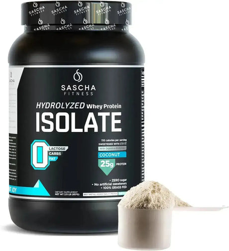 SASCHA FITNESS - SASCHA FITNESS Hydrolyzed Whey Protein Isolate Grass-Fed Coconut 957Gr. - The Red Vitamin MX - Suplementos Alimenticios - {{ shop.shopifyCountryName }}