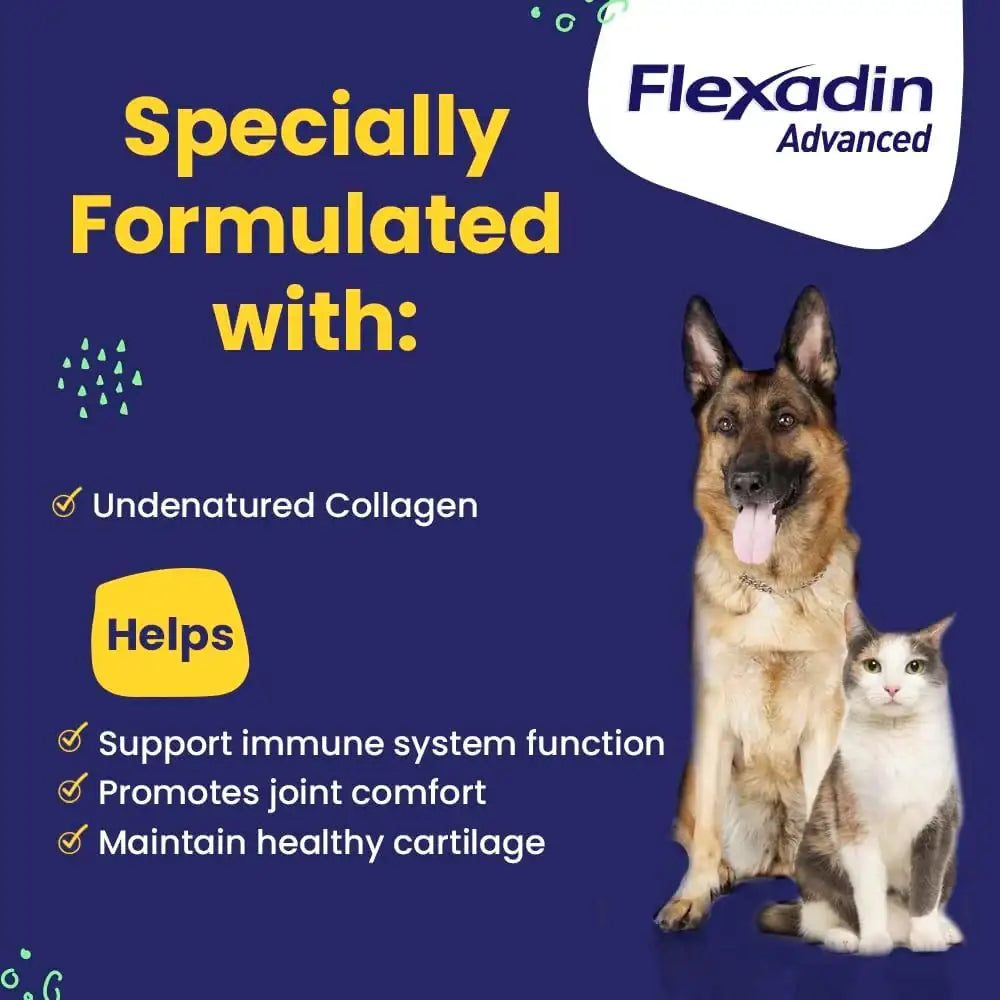 VETOQUINOL - Vetoquinol Flexadin Advanced Dog Hip and Joint 30 Masticables - The Red Vitamin MX - Cuidado De Cadera Y Articulaciones Para Perros - {{ shop.shopifyCountryName }}