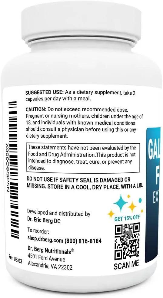 DR. BERG - Dr. Berg Gallbladder Formula Extra Strength 90 Capsulas - The Red Vitamin MX - Suplementos Alimenticios - {{ shop.shopifyCountryName }}