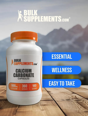 BULK SUPPLEMENTS - Bulk Supplements Calcium Carbonate 500Mg. 360 Capsulas - The Red Vitamin MX - Suplementos Alimenticios - {{ shop.shopifyCountryName }}