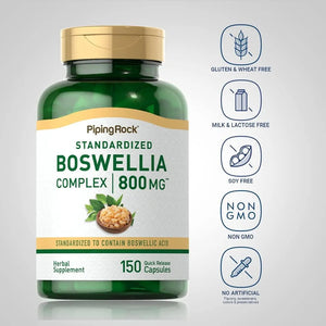 PIPING ROCK - Piping Rock Boswellia Serrata Extract 800Mg. 150 Capsulas - The Red Vitamin MX - Suplementos Alimenticios - {{ shop.shopifyCountryName }}