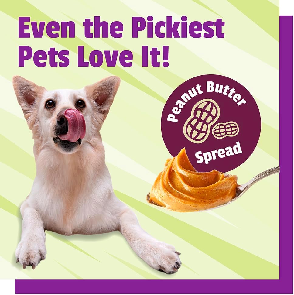Pet Naturals BusyButter Easy Squeeze Calming Peanut Butter for Dogs 42Gr. 6 Pack