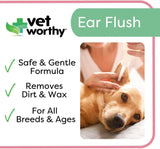 VET WORTHY - Vet Worthy Dog Ear Flush 8 Fl.Oz. - The Red Vitamin MX - Cuidado Del Oído De Perros - {{ shop.shopifyCountryName }}