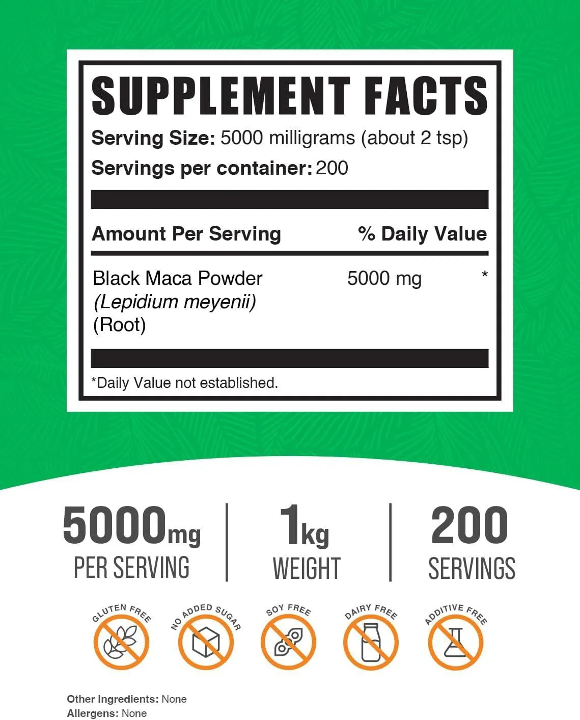 BULK SUPPLEMENTS - Bulk Supplements Black Maca Powder 1 Kg. - The Red Vitamin MX - Suplementos Alimenticios - {{ shop.shopifyCountryName }}