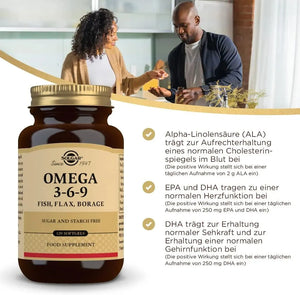 SOLGAR - Solgar Omega 3-6-9 1,300Mg. 120 Capsulas Blandas - The Red Vitamin MX - Suplementos Alimenticios - {{ shop.shopifyCountryName }}