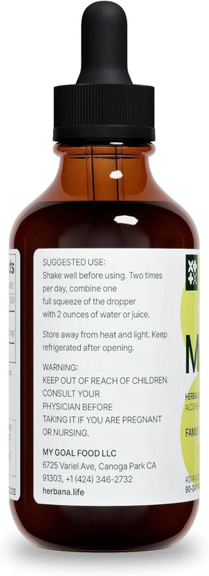 HERBANA - Herbana Mullein Drops Lung Detox & Lung Cleanse 4 Fl.Oz. - The Red Vitamin MX - Suplementos Alimenticios - {{ shop.shopifyCountryName }}