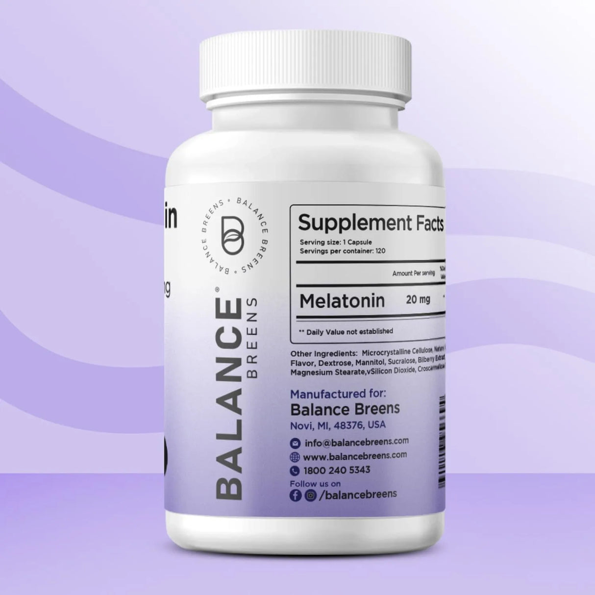 BALANCE BREENS - Balancebreens Melatonin 20Mg. 120 Tabletas - The Red Vitamin MX - Suplementos Alimenticios - {{ shop.shopifyCountryName }}