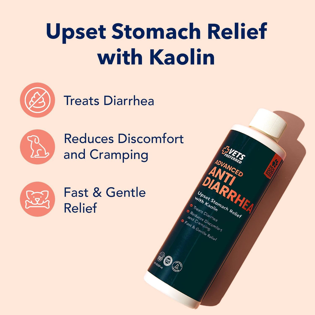 Vets Preferred Anti Diarrhea Liquid for Dogs 237Ml.