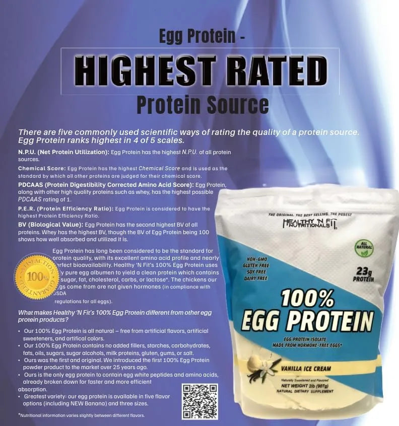 HEALTHY N FIT - Healthy 'N Fit 100% Egg Protein Chocolate 908Gr. - The Red Vitamin MX - Suplementos Alimenticios - {{ shop.shopifyCountryName }}