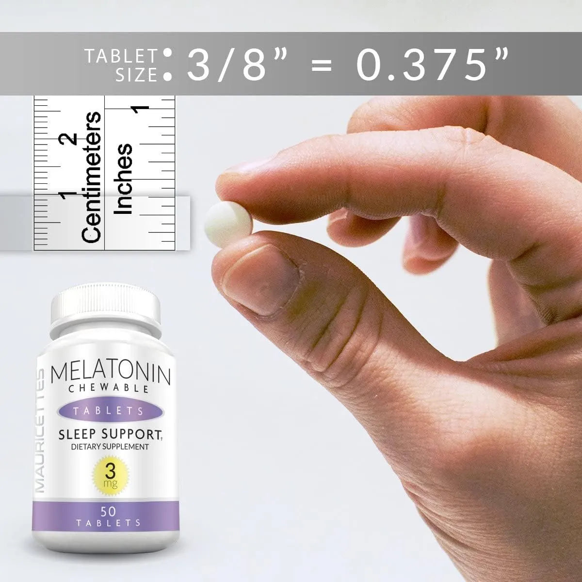 MAURICETTES - Mauricettes Natural Melatonin 3Mg. 50 Tabletas Masticables - The Red Vitamin MX - Suplementos Alimenticios - {{ shop.shopifyCountryName }}