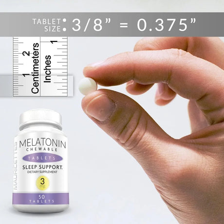 MAURICETTES - Mauricettes Natural Melatonin 3Mg. 50 Tabletas Masticables - The Red Vitamin MX - Suplementos Alimenticios - {{ shop.shopifyCountryName }}