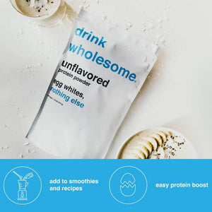 DRINK WHOLESOME - drink wholesome Unflavored Egg White Protein Powder 497Gr. - The Red Vitamin MX - Suplementos Alimenticios - {{ shop.shopifyCountryName }}