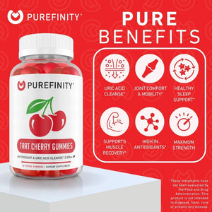 PUREFINITY Tart Cherry Gummies 60 Gomitas 2 Pack