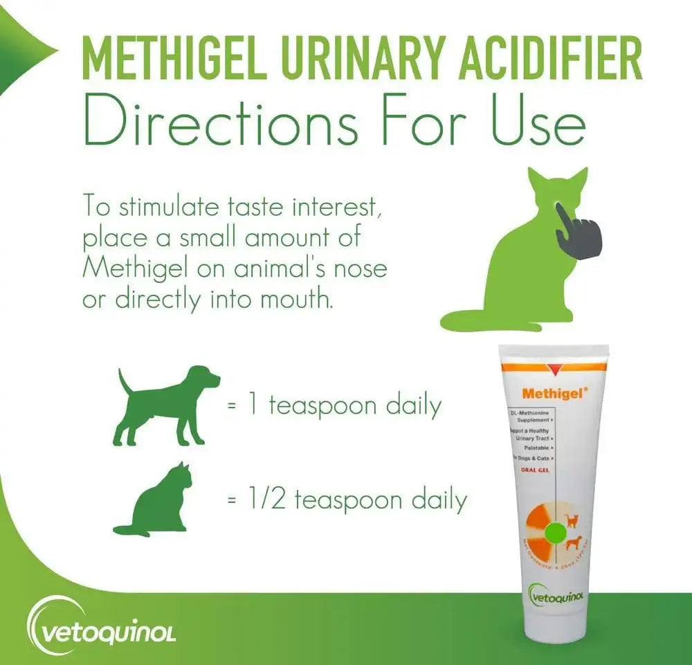 VETOQUINOL - Vetoquinol Methigel Urinary Acidifier to Promote Urinary and Bladder Health for Dogs 120Gr. - The Red Vitamin MX - Salud De Tracto Urinario Para Perros - {{ shop.shopifyCountryName }}