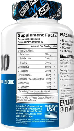 EVLUTION - Evlution Nutrition EAA2000 90 Capsulas - The Red Vitamin MX - Suplementos Alimenticios - {{ shop.shopifyCountryName }}