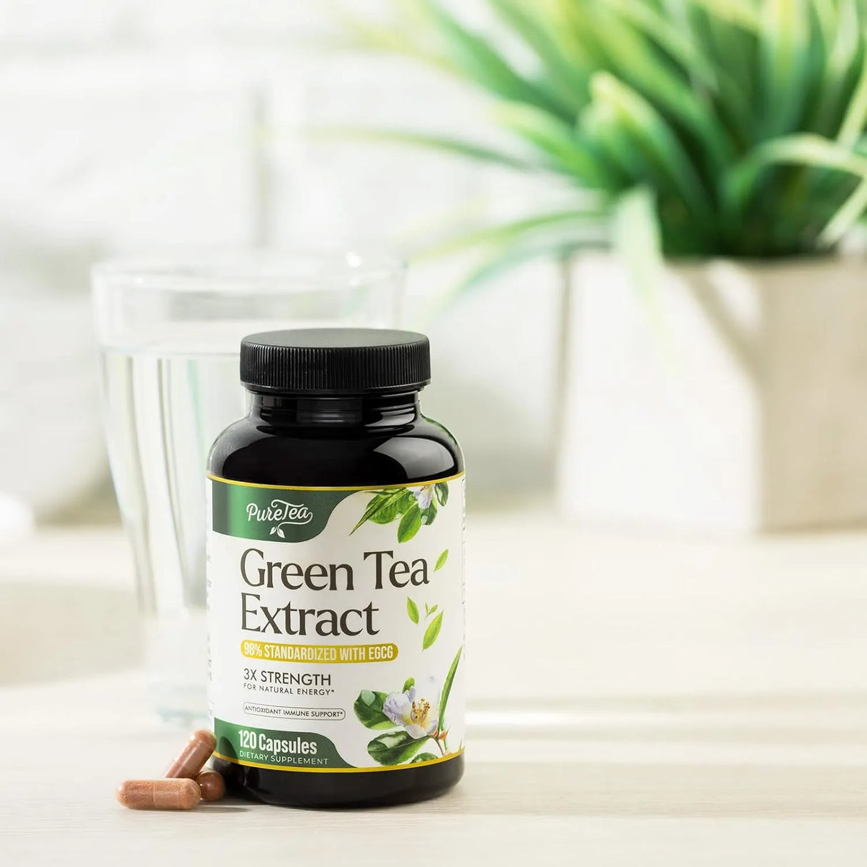 PURETEA - PureTea Green Tea Extract 1000Mg. 120 Capsulas - The Red Vitamin MX - Suplementos Alimenticios - {{ shop.shopifyCountryName }}