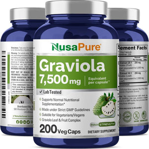 NusaPure Graviola 7,500Mg. 200 Capsulas