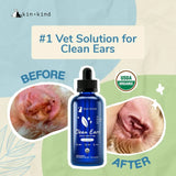 KIN+KIND - kin+kind Organic Ear Cleaner for Dogs 4 Fl.Oz. - The Red Vitamin MX - Cuidado Del Oído De Perros - {{ shop.shopifyCountryName }}