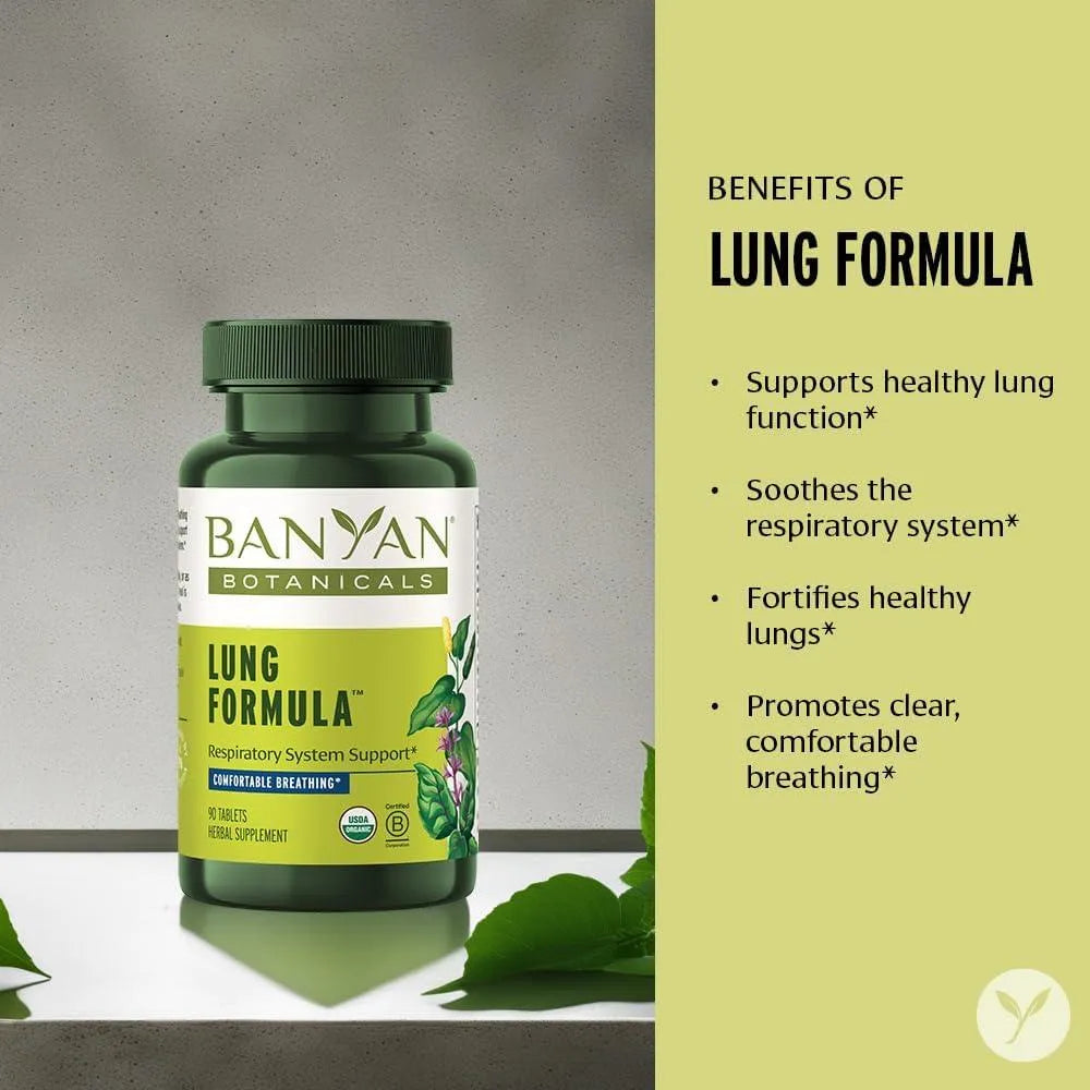 BANYAN - Banyan Botanicals Lung Formula 90 Capsulas - The Red Vitamin MX - Suplementos Alimenticios - {{ shop.shopifyCountryName }}