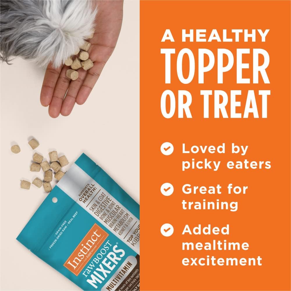 Instinct Raw Boost Mixers Multivitamin for Adult Dogs Freeze-Dried Food Topper 156Gr.