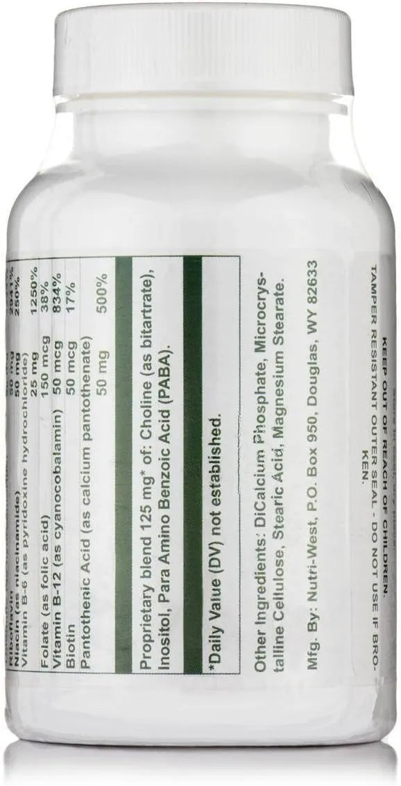 NUTRI WEST - Nutri West B-Complex 90 Tabletas - The Red Vitamin MX - Suplementos Alimenticios - {{ shop.shopifyCountryName }}