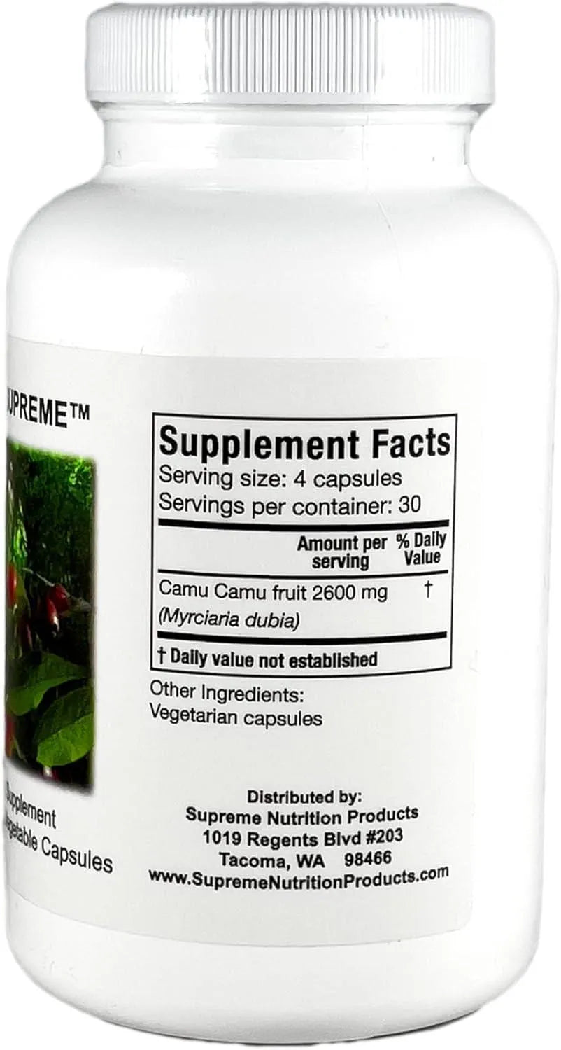 SUPREME NUTRITION - Supreme Nutrition Camu Supreme 120 Capsulas - The Red Vitamin MX - Suplementos Alimenticios - {{ shop.shopifyCountryName }}