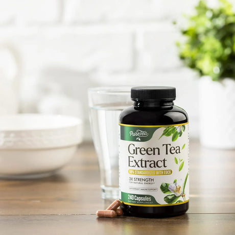 PURETEA - PureTea Green Tea Extract 1000Mg. 240 Capsulas - The Red Vitamin MX - Suplementos Alimenticios - {{ shop.shopifyCountryName }}