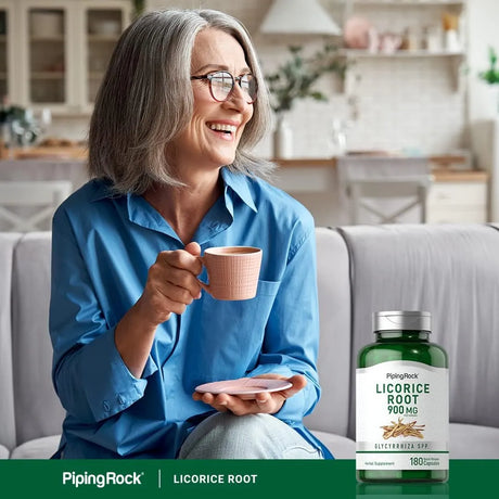 PIPING ROCK - Piping Rock Licorice Root Extract 900Mg. 180 Capsulas - The Red Vitamin MX - Suplementos Alimenticios - {{ shop.shopifyCountryName }}