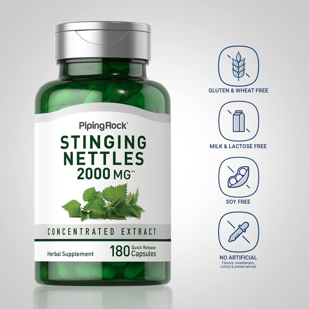 PIPING ROCK - Piping Rock Stinging Nettle 2000Mg. 180 Capsulas - The Red Vitamin MX - Suplementos Alimenticios - {{ shop.shopifyCountryName }}