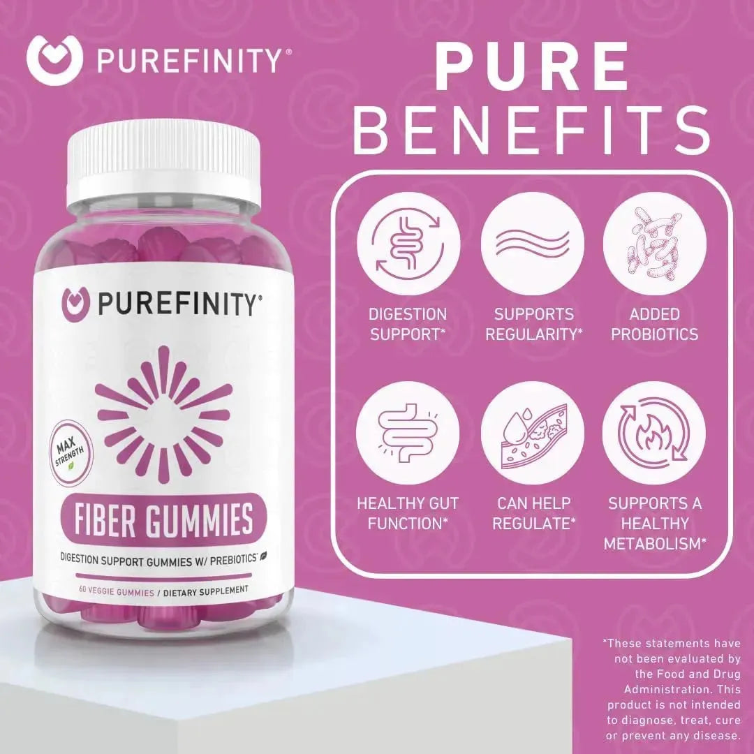 PUREFINITY - PUREFINITY Fiber FOS Inulin Gummies 60 Gomitas - The Red Vitamin MX - Suplementos Alimenticios - {{ shop.shopifyCountryName }}