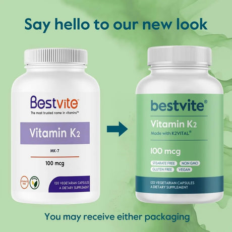 BESTVITE - BESTVITE Vitamin K2 100mcg 120 Capsulas 2 Pack - The Red Vitamin MX - Suplementos Alimenticios - {{ shop.shopifyCountryName }}