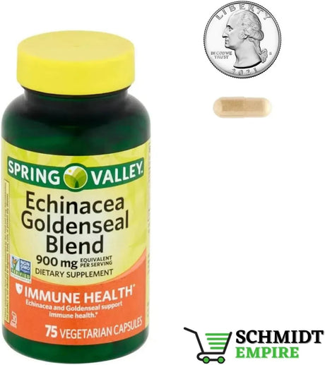 SPRING VALLEY - Spring Valley Echinacea Goldenseal Blend 900Mg. 75 Capsulas 2 Pack - The Red Vitamin MX - Suplementos Alimenticios - {{ shop.shopifyCountryName }}