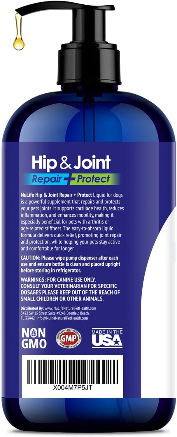 NuLife Hip & Joint Liquid Glucosamine for Dogs 16 Fl.Oz.
