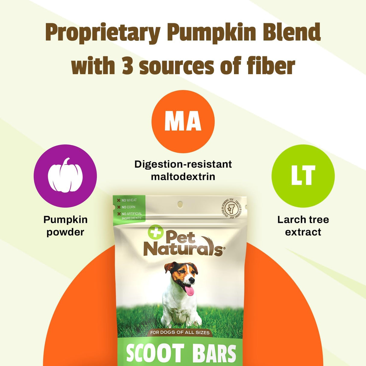 Pet Naturals Scoot Bars for Dogs Digestive Support 30 Masticables