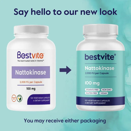 BESTVITE - BESTVITE Nattokinase 100Mg. 120 Capsulas - The Red Vitamin MX - Suplementos Alimenticios - {{ shop.shopifyCountryName }}