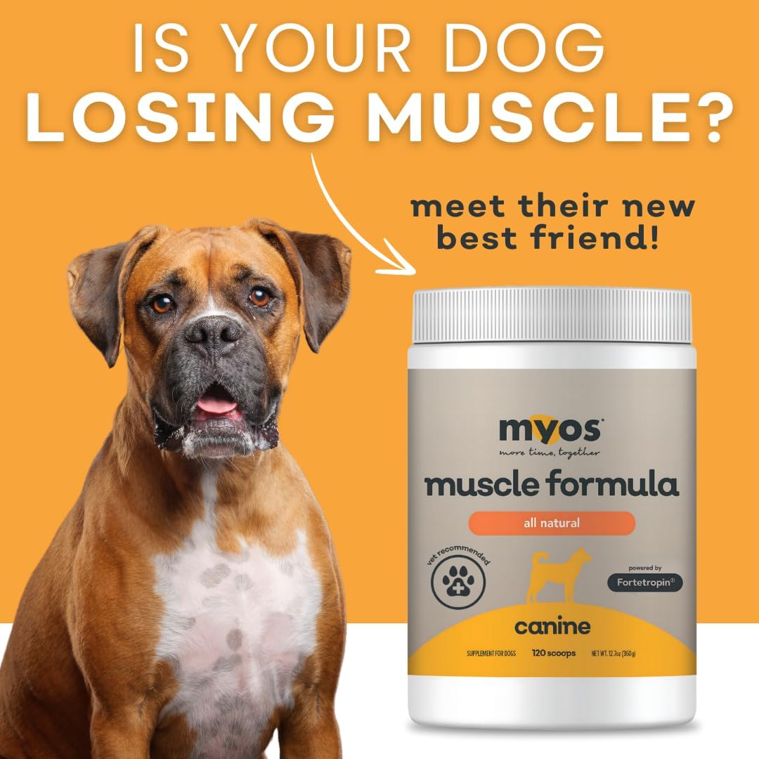 MYOS Canine Muscle Formula All-Natural Muscle Building Supplement 360Gr.