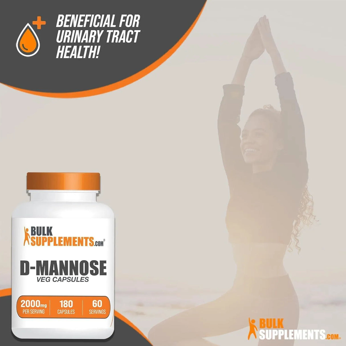 BULK SUPPLEMENTS - Bulk Supplements D-Mannose 2,000Mg. 180 Capsulas - The Red Vitamin MX - Suplementos Alimenticios - {{ shop.shopifyCountryName }}