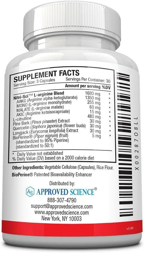 APPROVED SCIENCE - Approved Science Nitric Oxide MD 90 Capsulas - The Red Vitamin MX - Suplementos Alimenticios - {{ shop.shopifyCountryName }}