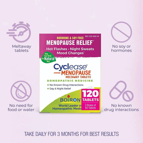 BOIRON - Boiron Cyclease Menopause 120 Tabletas - The Red Vitamin MX - Suplementos Alimenticios - {{ shop.shopifyCountryName }}