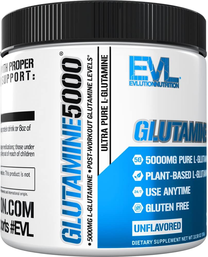 Evlution Pure Vegan L-Glutamine Powder Supplement 60 Servicios 500Gr. Unflavored - The Red Vitamin MX - Suplementos Alimenticios - EVLUTION