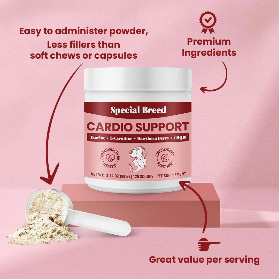 Special Breed Cardio Support for Dogs 120 Servicios 89Gr.