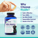 NULIFE - NuLife Pure Wild Alaskan Salmon Oil for Dogs 120 Capsulas Blandas - The Red Vitamin MX - Aceite De Pescado Para Perros - {{ shop.shopifyCountryName }}