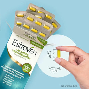 ESTROVEN - Estroven Complete + Ashwagandha Multi-Symptom Menopause Supplement 60 Tabletas - The Red Vitamin MX - Suplementos Alimenticios - {{ shop.shopifyCountryName }}