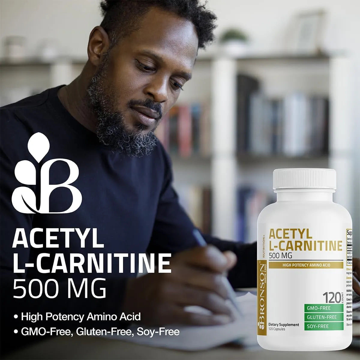 BRONSON - Bronson Acetyl L-Carnitine 500Mg. 120 Capsulas - The Red Vitamin MX - Suplementos Alimenticios - {{ shop.shopifyCountryName }}