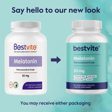 BESTVITE - BESTVITE Melatonin 20Mg. 120 Capsulas - The Red Vitamin MX - Suplementos Alimenticios - {{ shop.shopifyCountryName }}