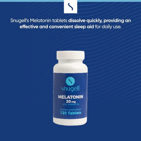 SNUGELL - Snugell Melatonin 20Mg. 120 Tabletas - The Red Vitamin MX - Suplementos Alimenticios - {{ shop.shopifyCountryName }}